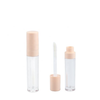 Pink big brush square frosted lip gloss tubes